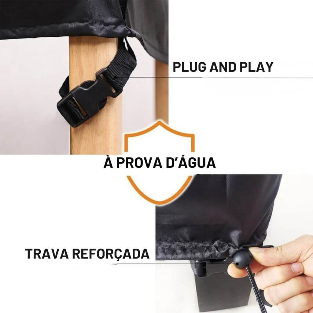 Capa Impermeável Retangular para Móveis Externos