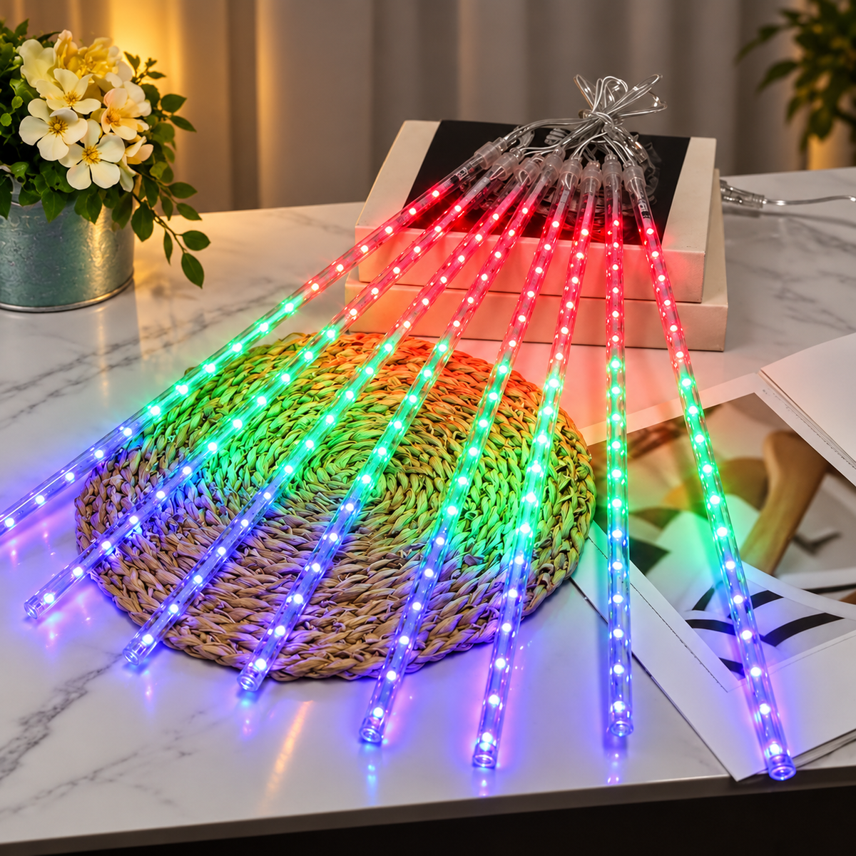 Chuva de Led Infinita Decoração de Natal - Bivolt