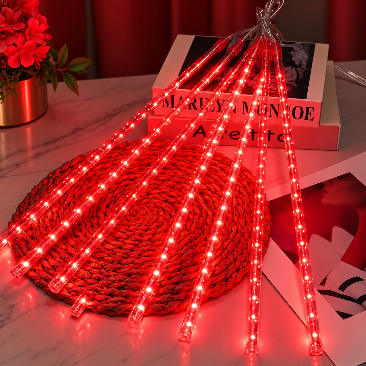 Chuva de Led Infinita Decoração de Natal - Bivolt