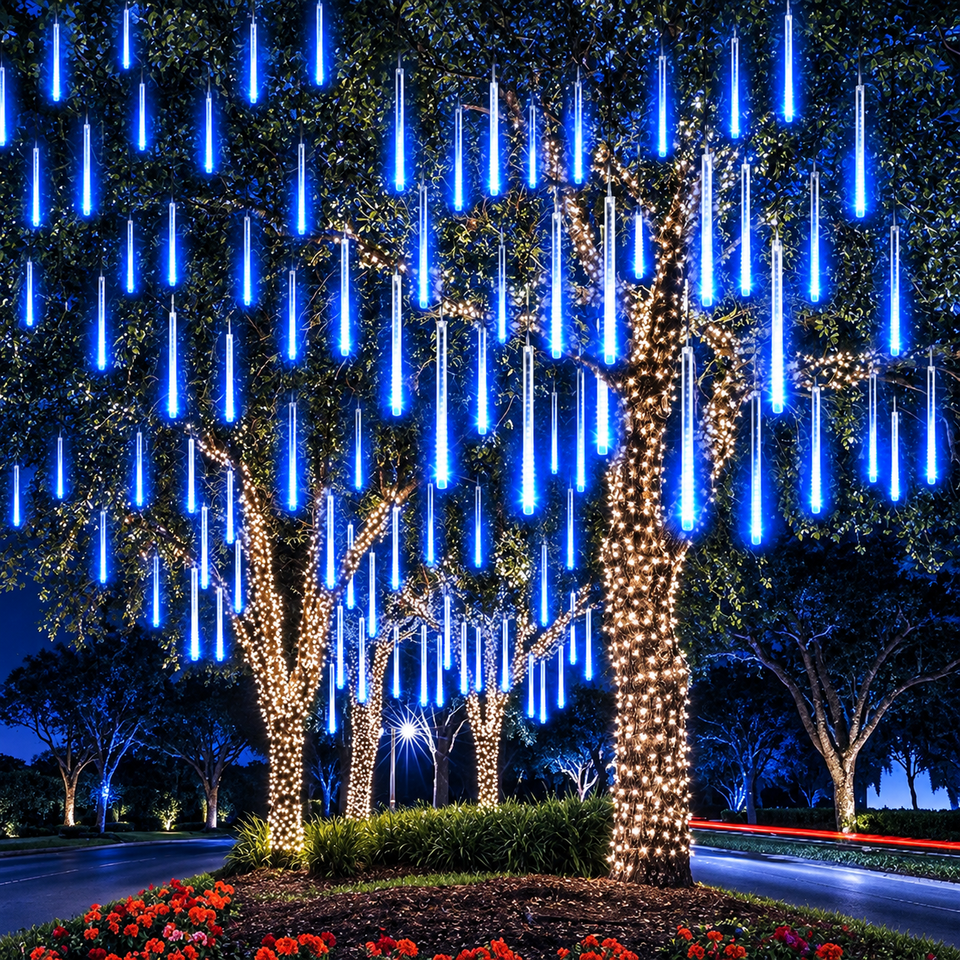 Chuva de Led Infinita Decoração de Natal - Bivolt