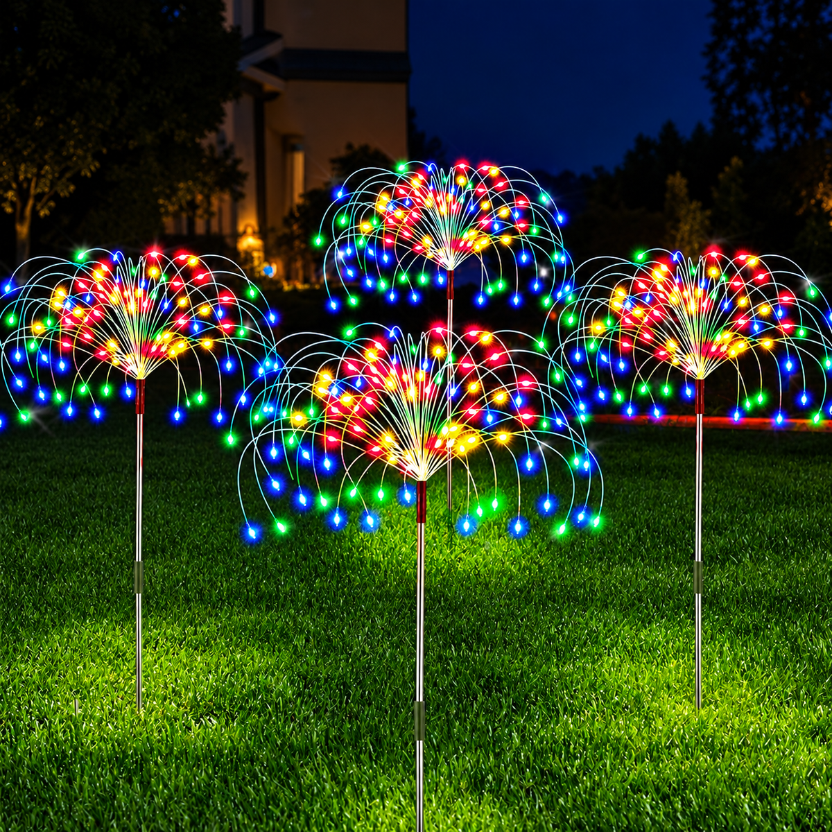 Led Solar - Fogos de Artifício Decoração de Natal