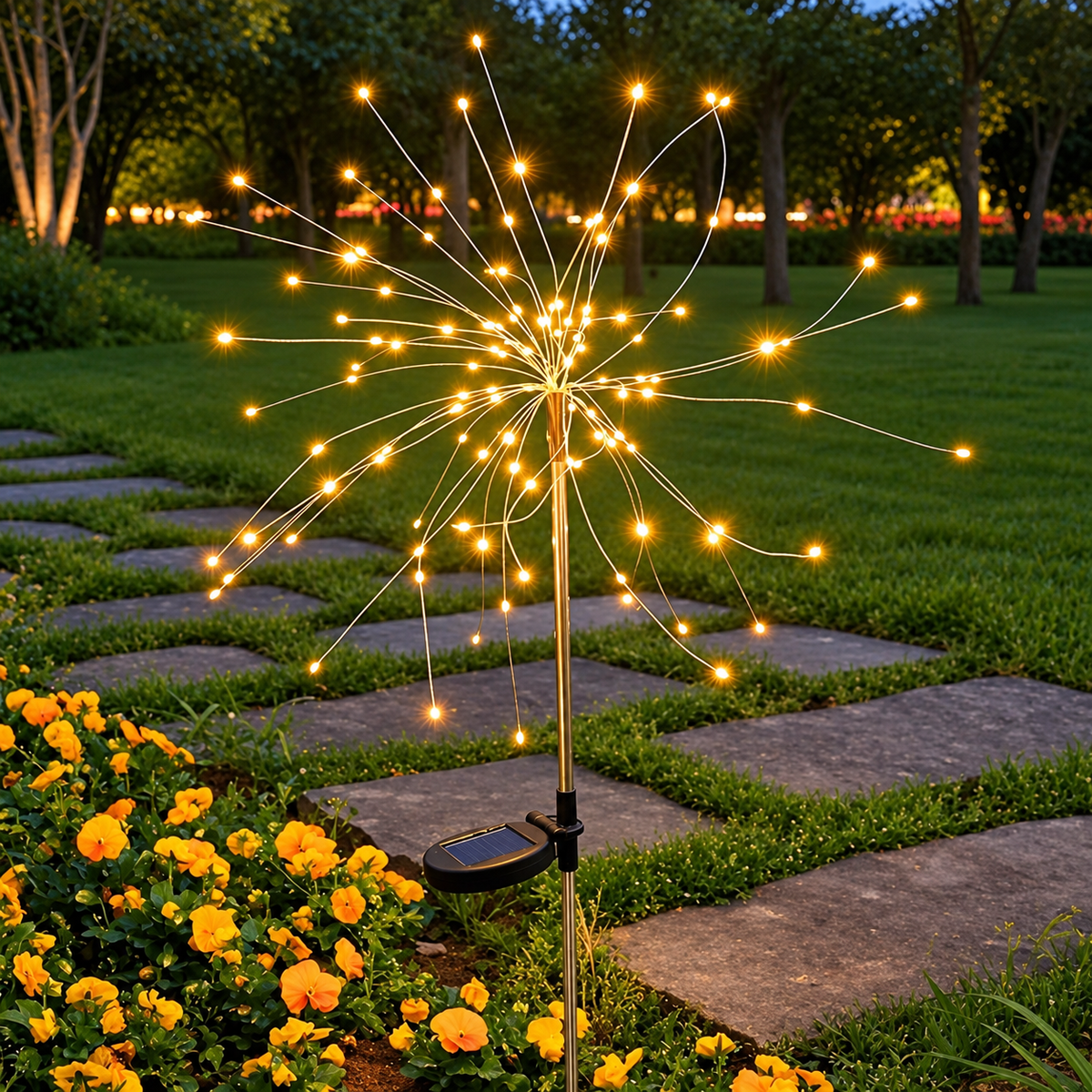 Led Solar - Fogos de Artifício Decoração de Natal