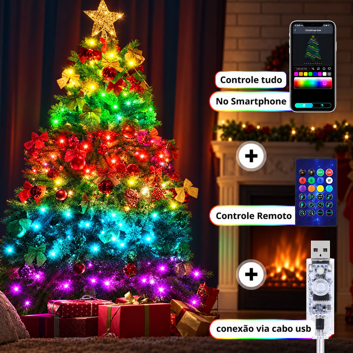 Pisca Pisca Inteligente de Natal - Swanlight
