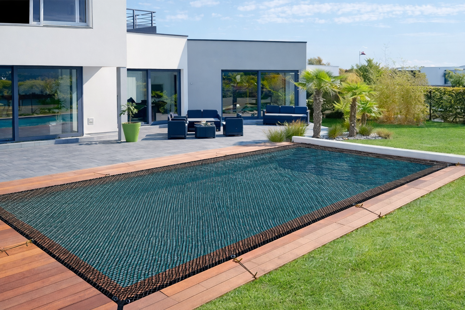 Capa para Piscina sem Acúmulo de Água Acabamento Reforçado