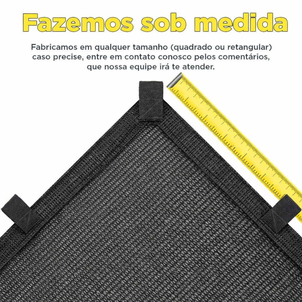 Toldo de Sombreamento com Fita Interna e Alças Duplas