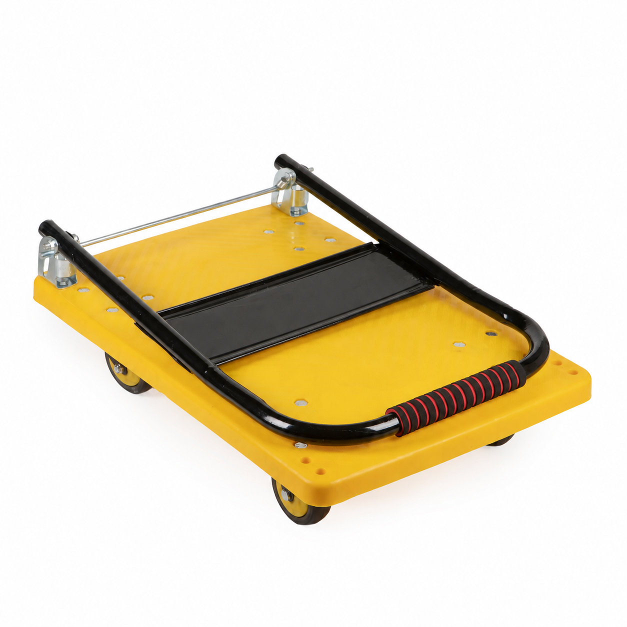 Carrinho Plataforma de Carga Dobrável 150kg em Aço Carbono com Rodas PU