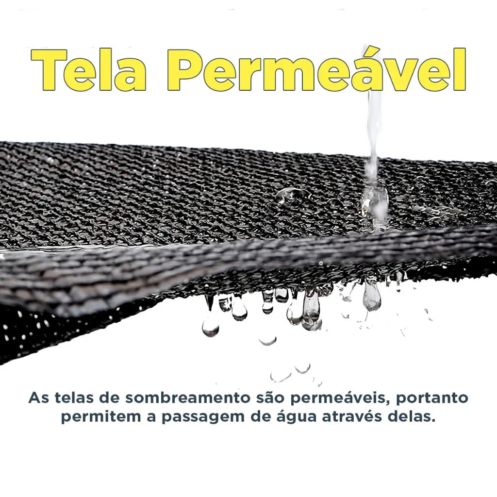Toldo de Sombreamento com Fita Interna e Alças Duplas