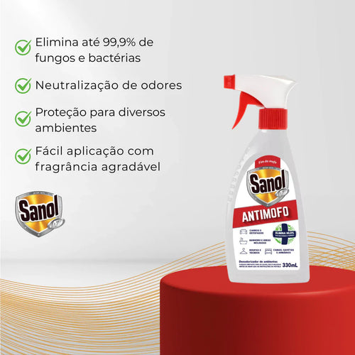 Anti-Mofo 330ml Elimine Fungos e Odores com Eficiência