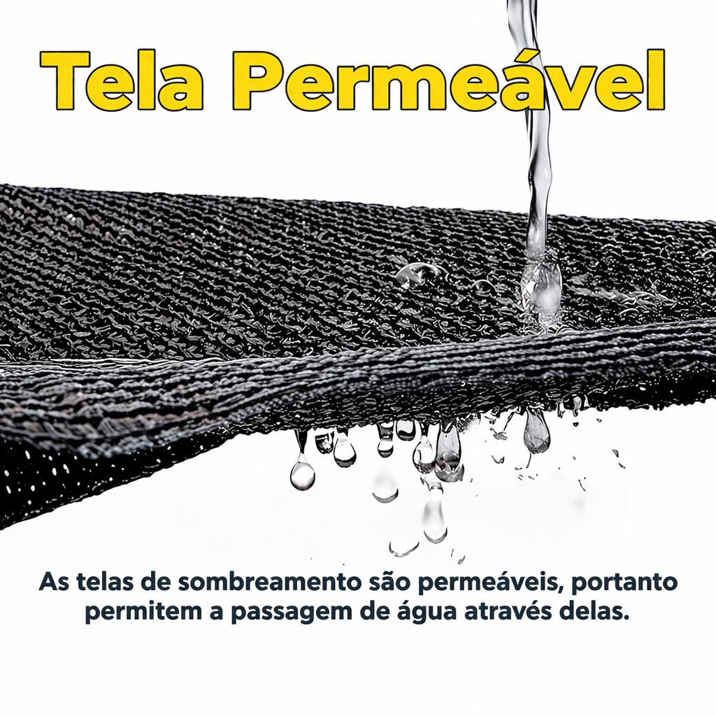 Toldo de Sombreamento com Fita Interna e Alças Duplas