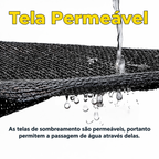 Toldo de Sombreamento com Fita Interna e Alças Duplas